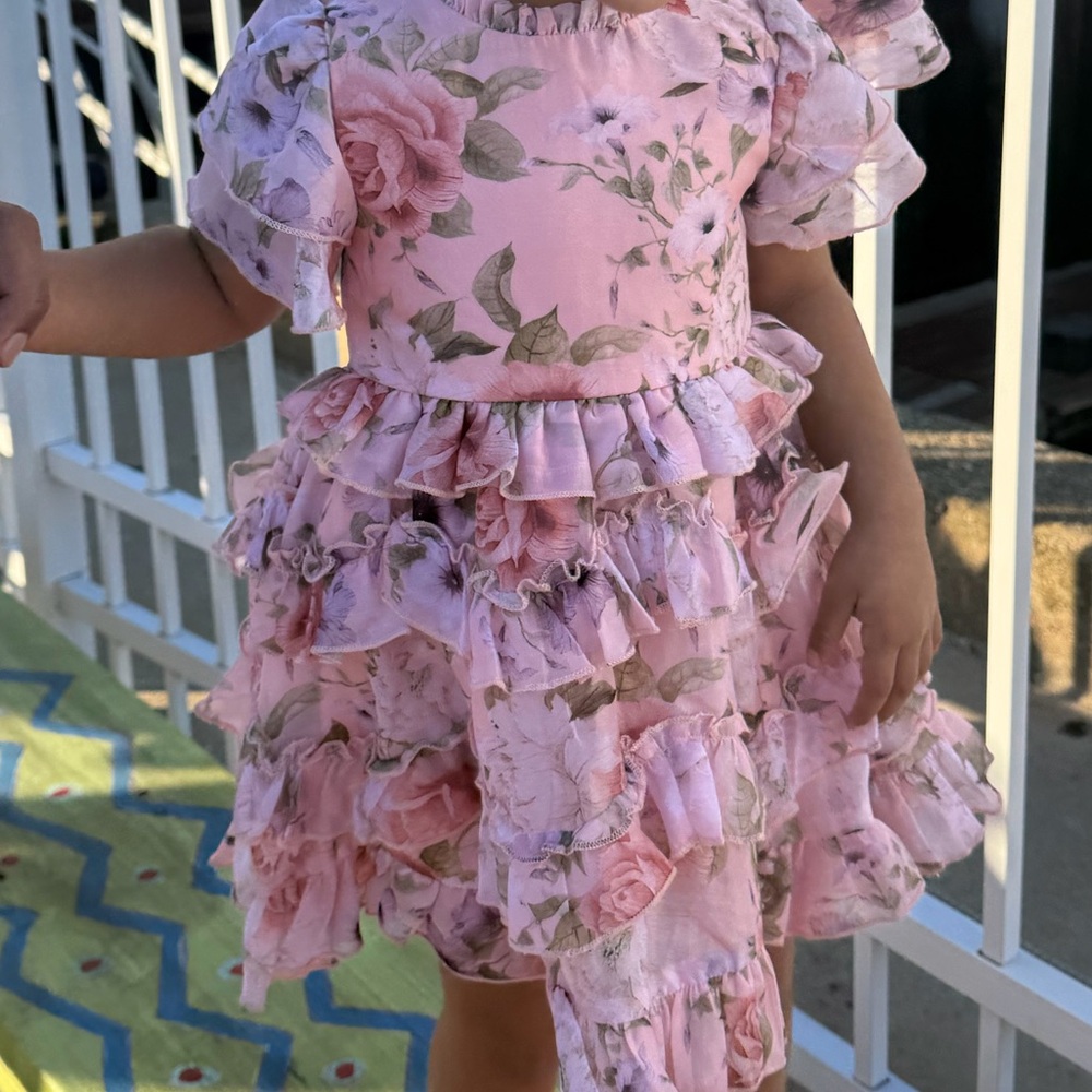 Ivy City Co Toddler Tiered Floral Dress 12-18 M - Picture 7 of 7